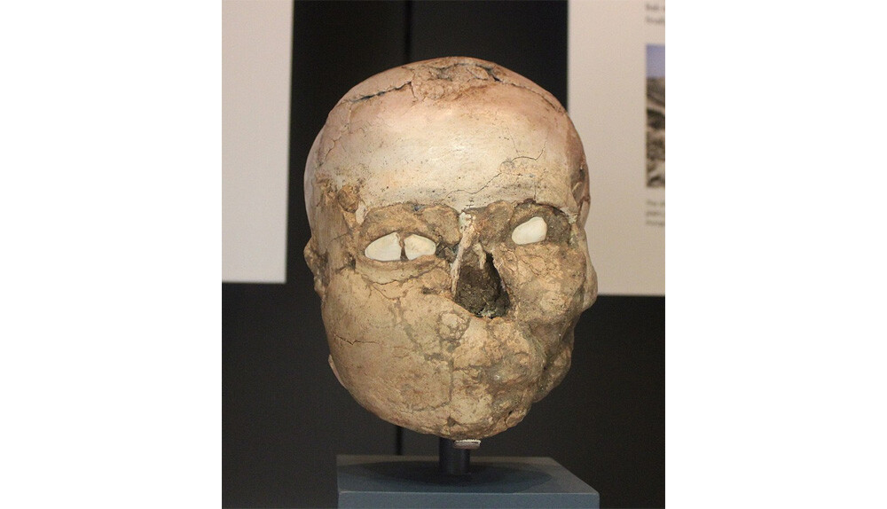 Plastered skull found in Jericho