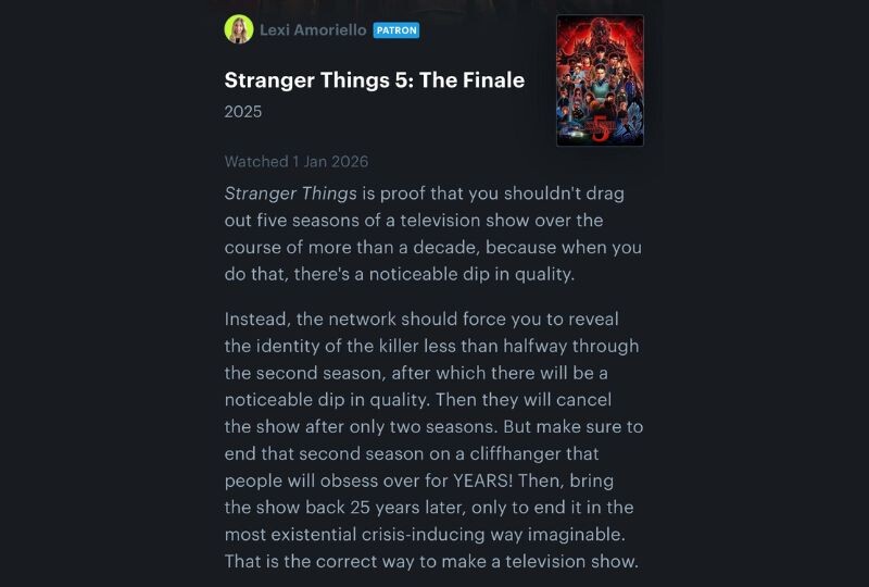The 18 Snarkiest 'Stranger Things' Reviews on Letterboxd | Cracked.com