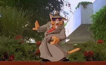 Last Action hero animated cat