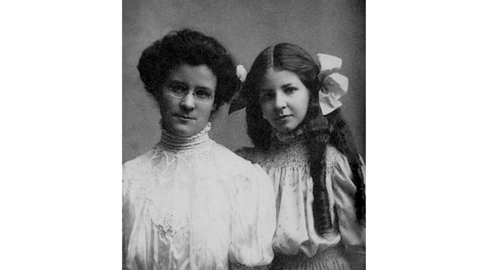 Isabel Briggs Myers, R, and Katharine Briggs, L