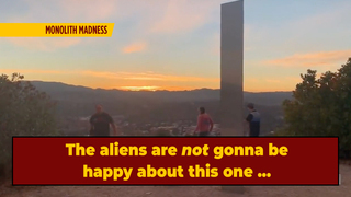 New Monolith Spotted in California, Quickly Destroyed By ET-Dissing Right-Wing Vandals