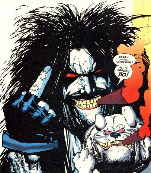 DC comic book panel showing Lobo.