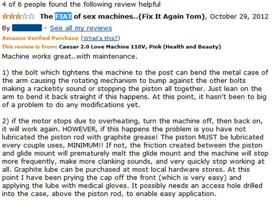 4 Ridiculous Sex Machines on Amazon (With Hilarious Reviews) | Cracked.com 4 Ridiculous Sex Machines on Amazon (With Hilarious Reviews) | Cracked.com