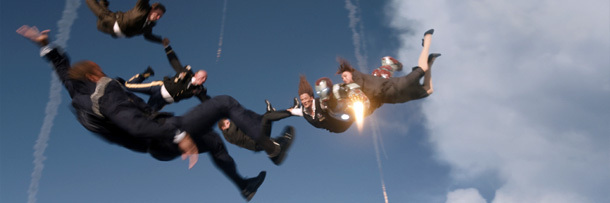 Iron Man 3 skydive rescue