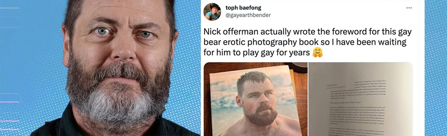 Nick Offerman Foreshadowed His ‘Last of Us’ Episode in a Foreword He Wrote For a Book of Gay Bear Photography