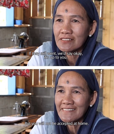 If they still went. we'd say okay, t'S up to you. But you will not be accepted at home. 