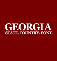 GEORGIA STATE. COUNTRY. FONT. 