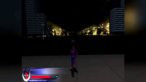 glitched out level design in Spider-Man 2