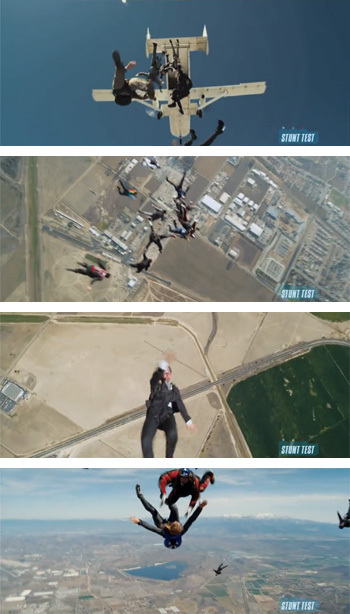 Iron Man 3 skydive rescue
