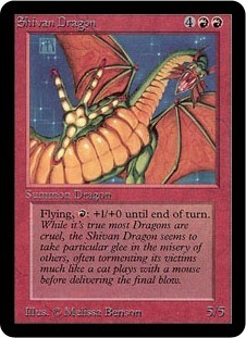 Git rut Dragon 1423000 Dr Flying, : +1/+0 until end of urn. hale ie true m04t Dragons anc crucl, the Shivan Dragon SOCOES to take parnicular glec m th