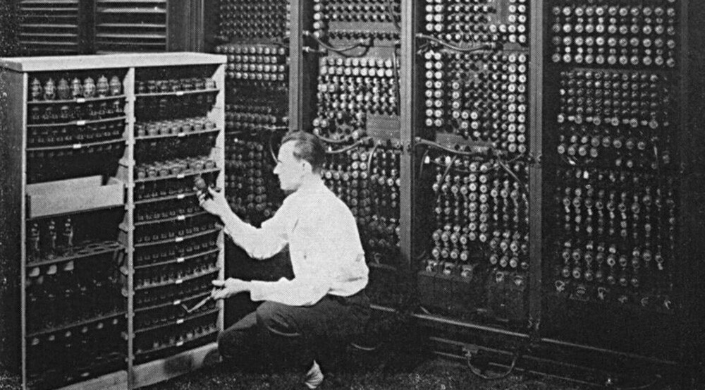 Replacing a bad tube meant checking among ENIAC's 19,000 possibilities