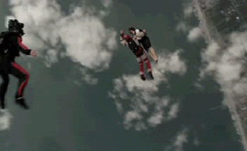 Iron Man 3 skydiving