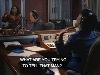 WHAT ARE YOU TRYING TO TELL THAT MAN?