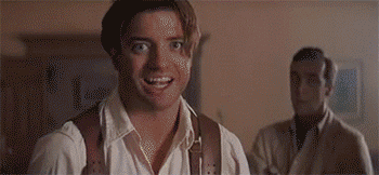 The Mummy scared of a cat