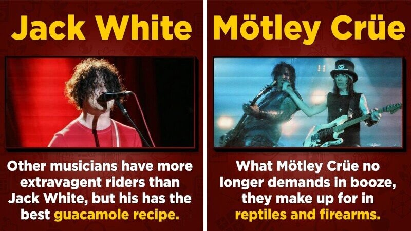 8 Rock Star Tour Requests That Are A Recipe For Madness