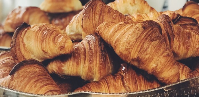 Basket of croissants