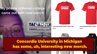 Concordia University in Michigan's Acronym Merch Is An Internet Mystery For The Ages