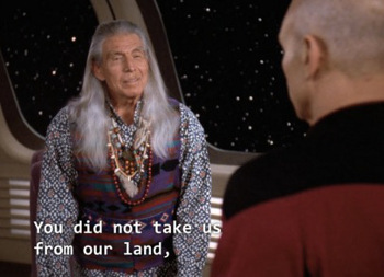 You did not take us from our land,