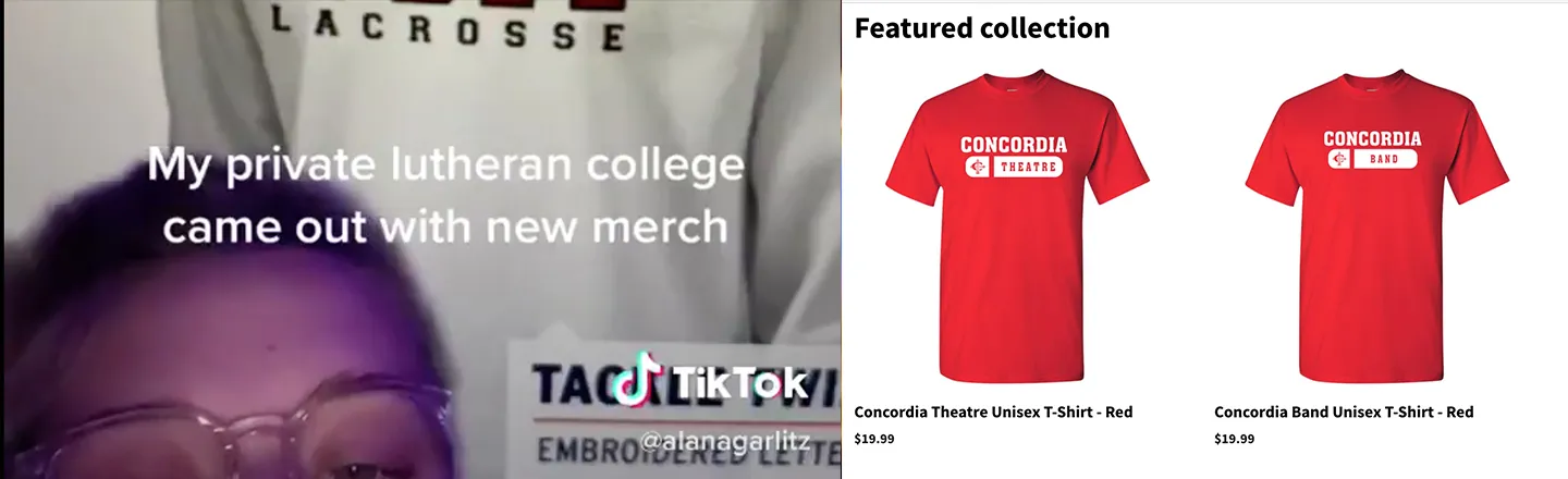 LACROSSE Featured collection My private lutheran college CONCORDIA CONCORDIA THEATRE BAND came out with new merch tAC TikTOK Concordi Theatre Unisex T