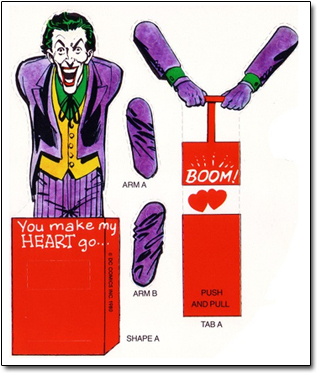 BOOM! ARM You make my HEART go... 8 oin B PUSH AS AND PULL TAB A SHAPE A