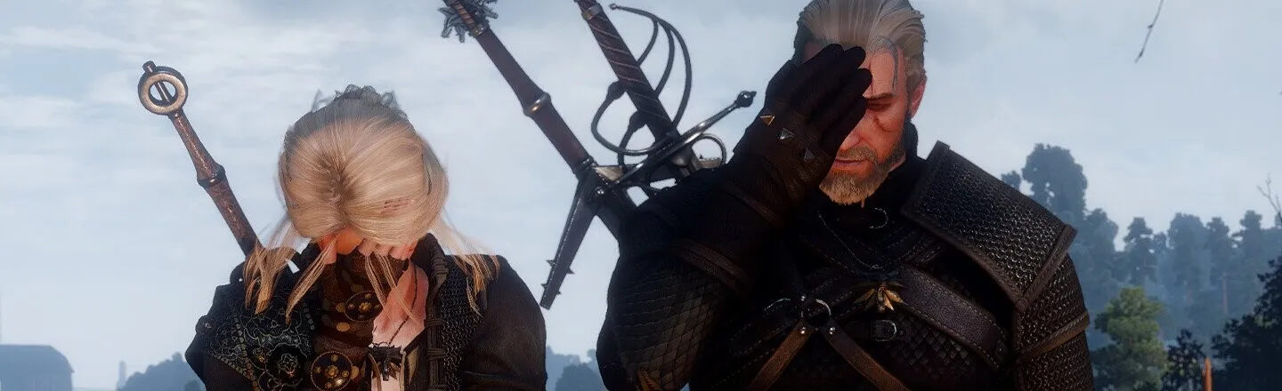 Ciri And Geralt's facepalm