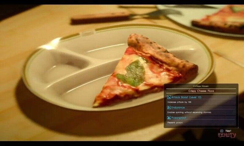 Final Fantasy XV's pizza