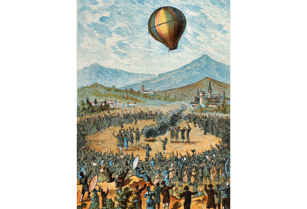 Montgolfier hot air balloon