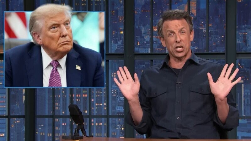 Seth Meyers Is Clearly Unafraid to Continue Mocking Trump