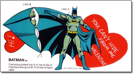 LINE B LINE A you CANT FROM HIDE NALENTINE ME BATMANT TH Fold along dotted line A on top of figure. Fold back along line B Pu heart fo open DECOMCE C