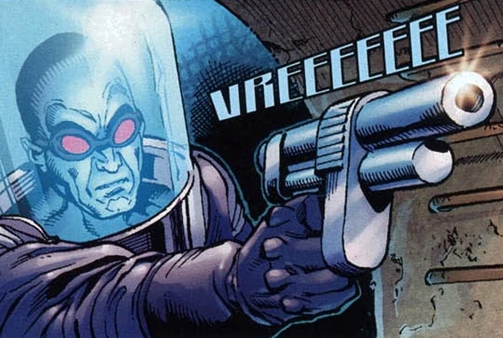 Mr Freeze with freeze gun