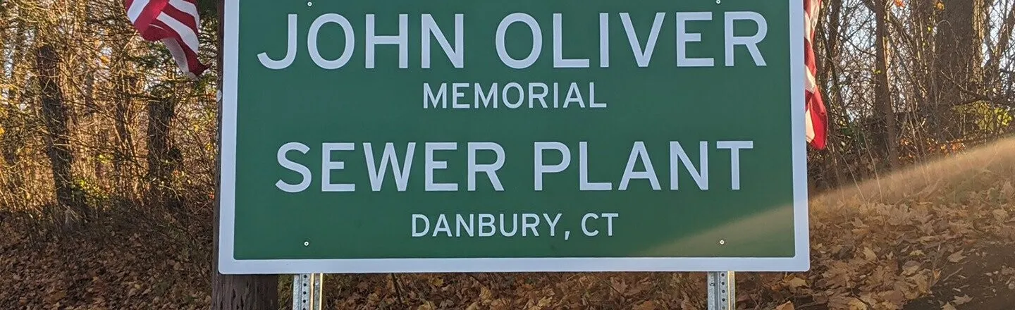 A Town John Oliver Relentlessly Ridiculed Has Named a Sewage Plant After Him