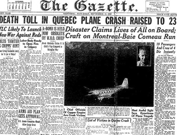 Uhe azette. DEATH TOLL IN QUEBEC PLANE CRASH RAISED TO 23 LC Likely To Launch A-BOMB 5 HELD Disaster Claims Lives of All Board; on Veue War Against Re