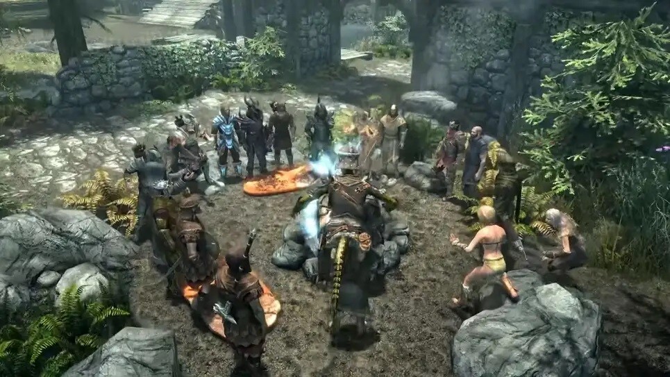 Skyrim with dozens of people