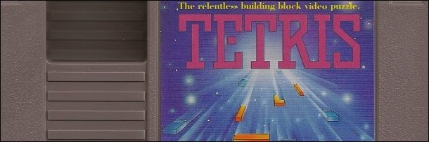 The TETRIS relentless building block video puzzle. 
