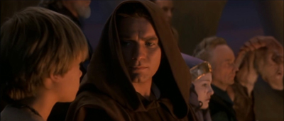 Obi-Wan and Anakin at funeral