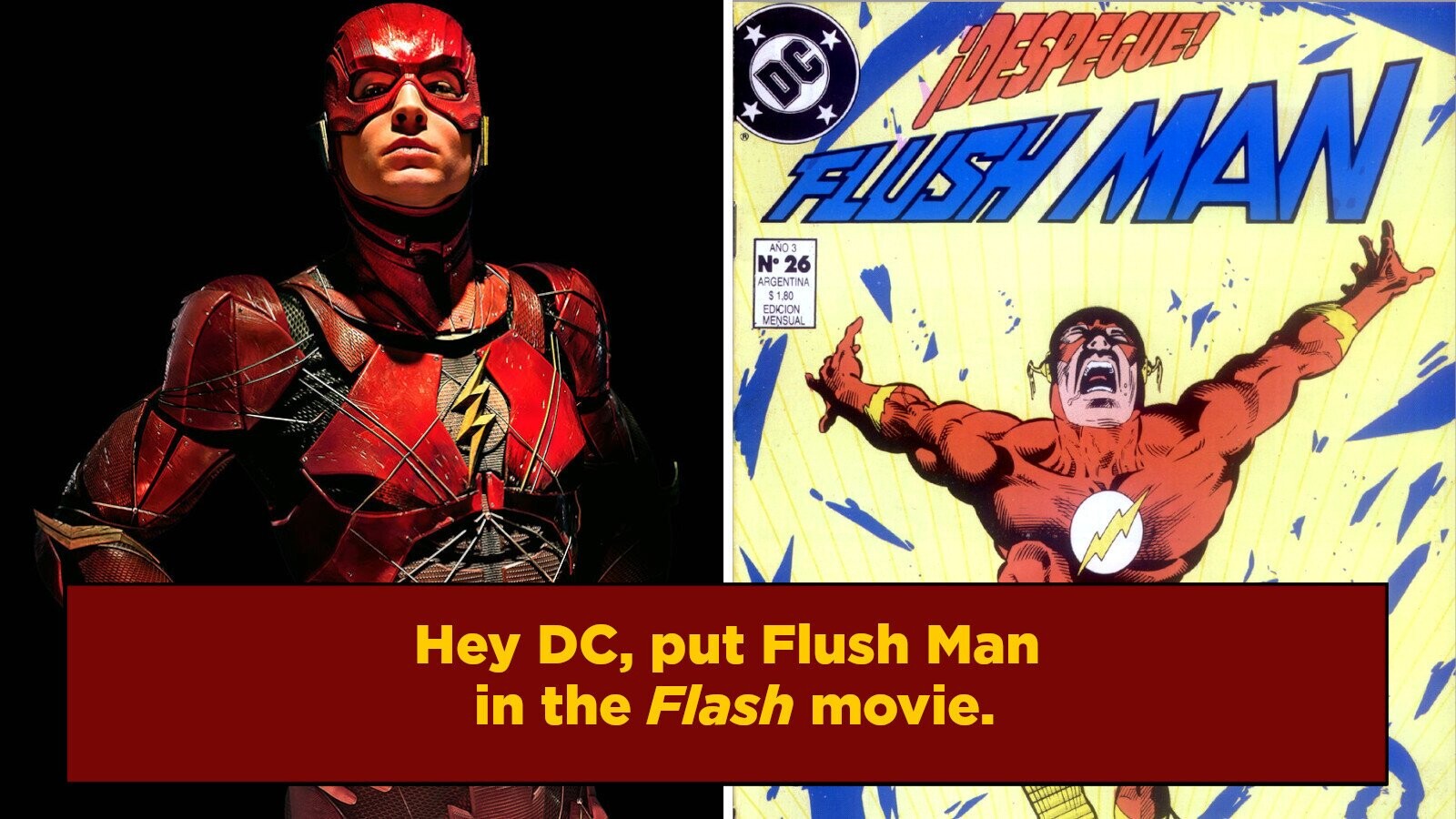 How The Flash Was Renamed 'Flush Man' In Argentina