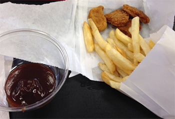 Fake Burger King meal