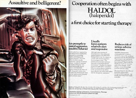Assaultive and belligerent? Cooperation often begins with HALDOL (haloperidol) a first choice for starting therapy Uually ets prompely to leavess ptie
