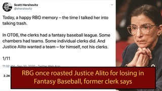 Ruth Bader Ginsburg Played Fantasy Baseball (And Talked Trash)
