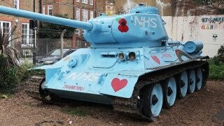 Stompie, The Russian Tank Parked Forever In London
