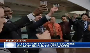 NEW aT 5:00 CITY OF FLINT OFFICIALLY BECOMES RELLANT ON FLINT RIVER WATER 