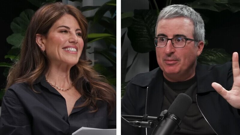 John Oliver and Monica Lewinsky Bond Over a Shared Hatred of Jay Leno