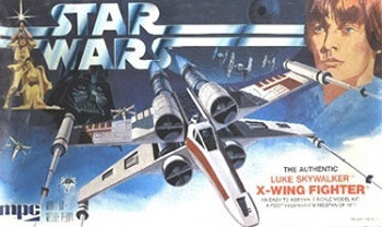 STAR WAR THE ACENTC LLKE SHYALKER X-WInNG FIGHTER mpc