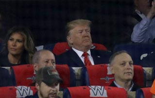 Trump Will Keep Going To Sporting Events 'Til Someone Cheers