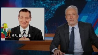 Jon Stewart Roasts Ted Cruz for His Horrific ‘Simpsons’ Impressions