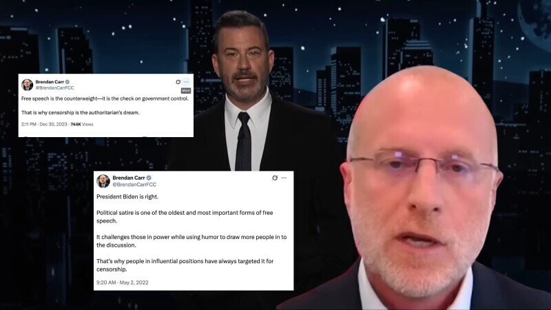 FCC Chair Brendan Carr Used to Love Free Speech and Late Night