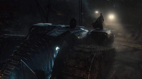 Batman's tank in Zack Snyder's Justice League.