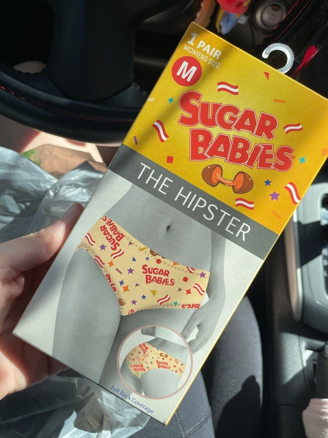 1 PAIR WOMENS SIZE M SUGAR BABIES THE HIPSTER BABIES SUGAR SUGAR BABIES CAIR is SUGAR BAB SUGAR BABIES MATER SUGAR Full Back Coverage