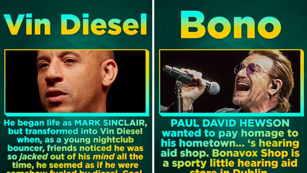 15 Wild Origin Stories Of Celebrity Stage Names Cracked
