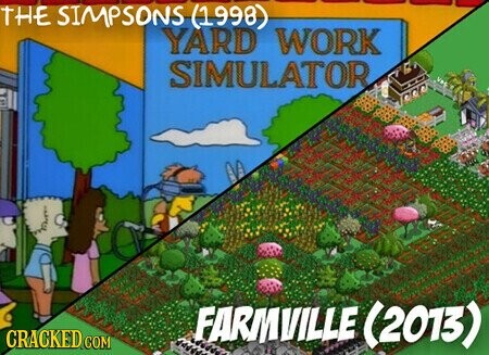 THE SIMPSONS (1998) YARD WORK SIMULATOR CRACKED COM FARMVILLE (2013)